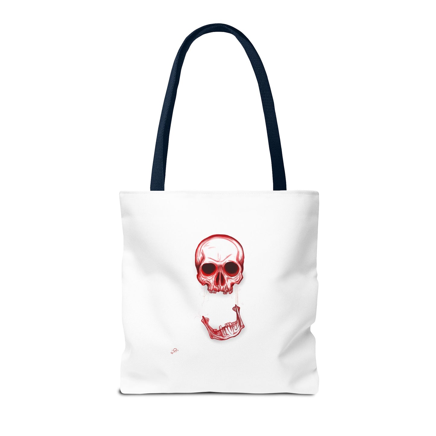 Red Skull Halloween Tote Bag