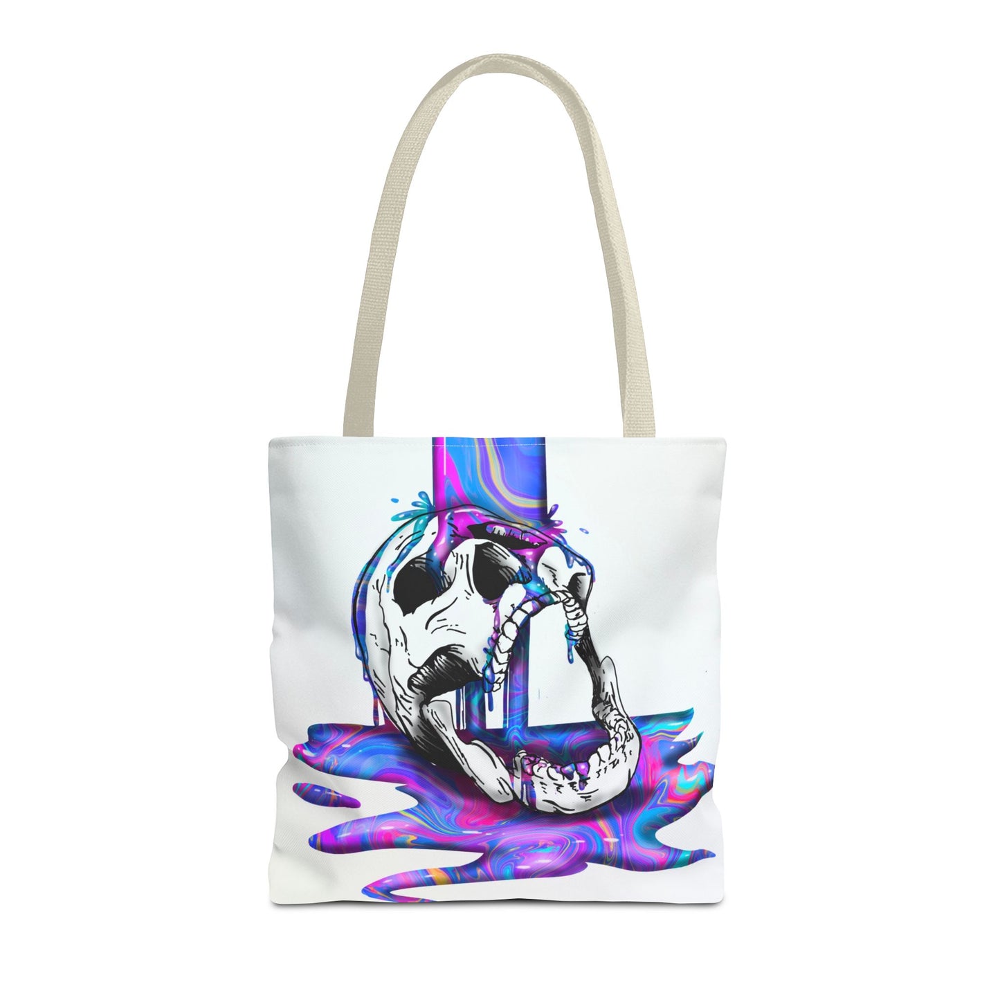 Painted Skull Halloween Tote Bag