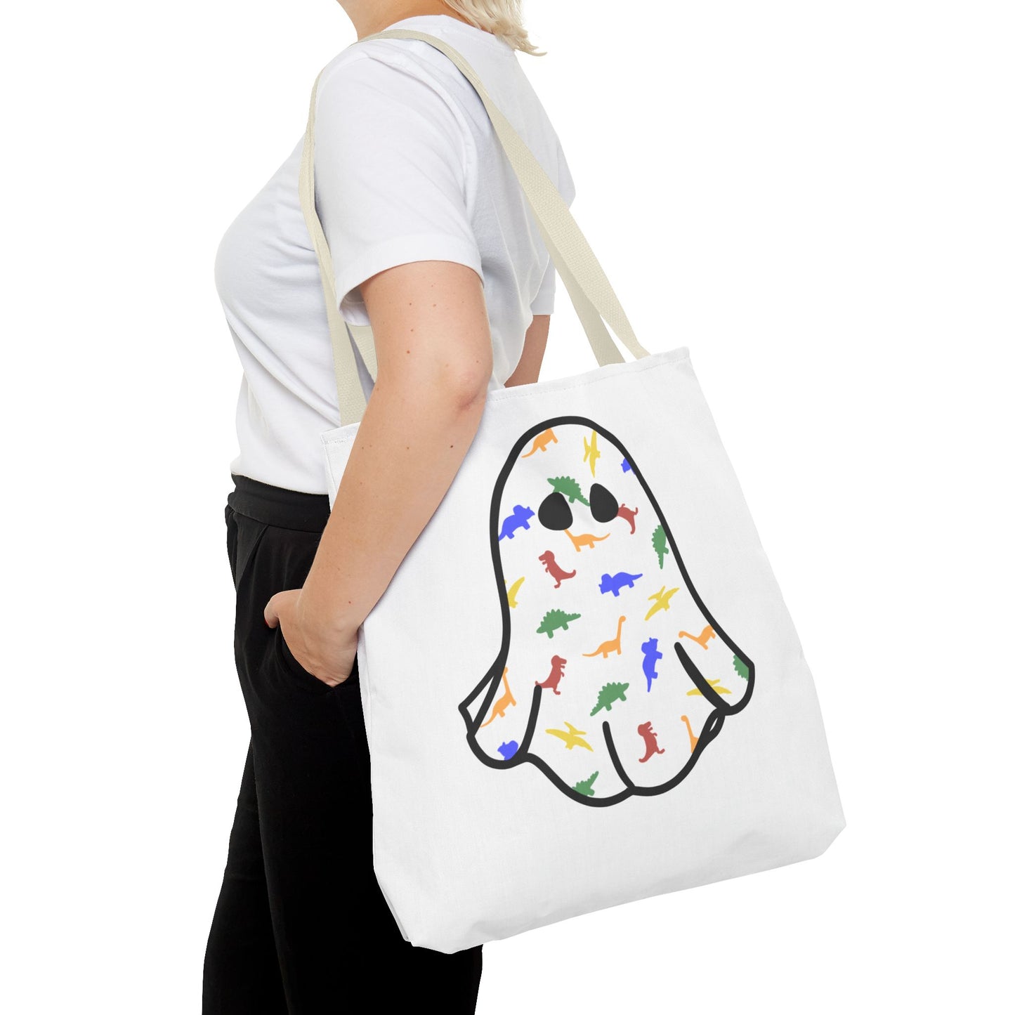 Dinosaur Boo Halloween Tote Bag