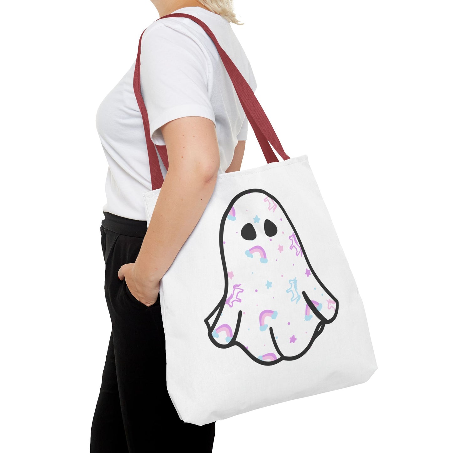 Unicorn Sheet Ghost Halloween Tote Bag