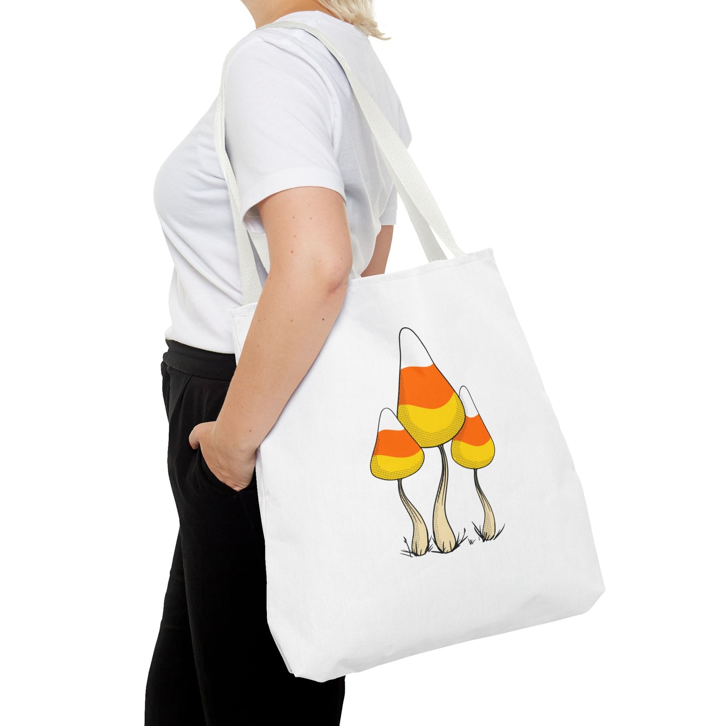 Candy Corn Mushroom Halloween Tote Bag