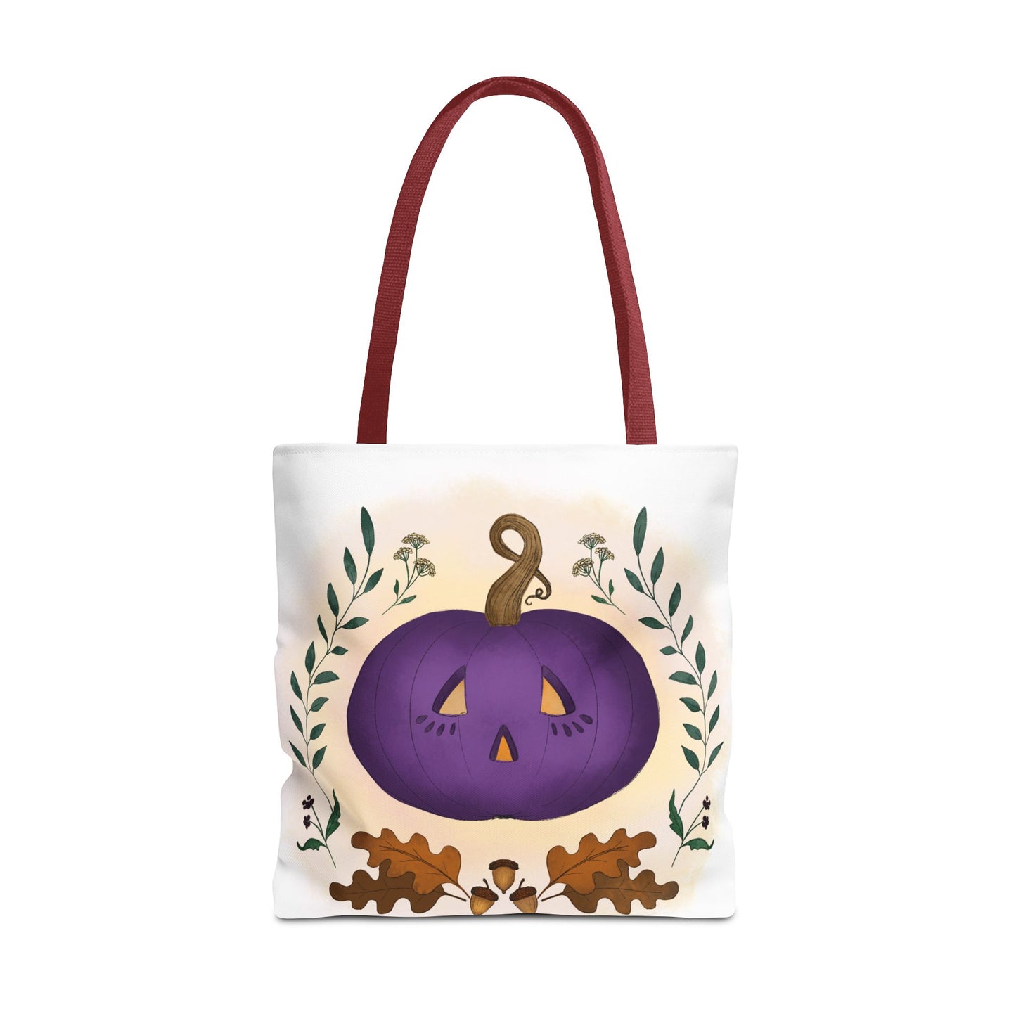 Autumn Pumpkin Vine Halloween Tote Bag