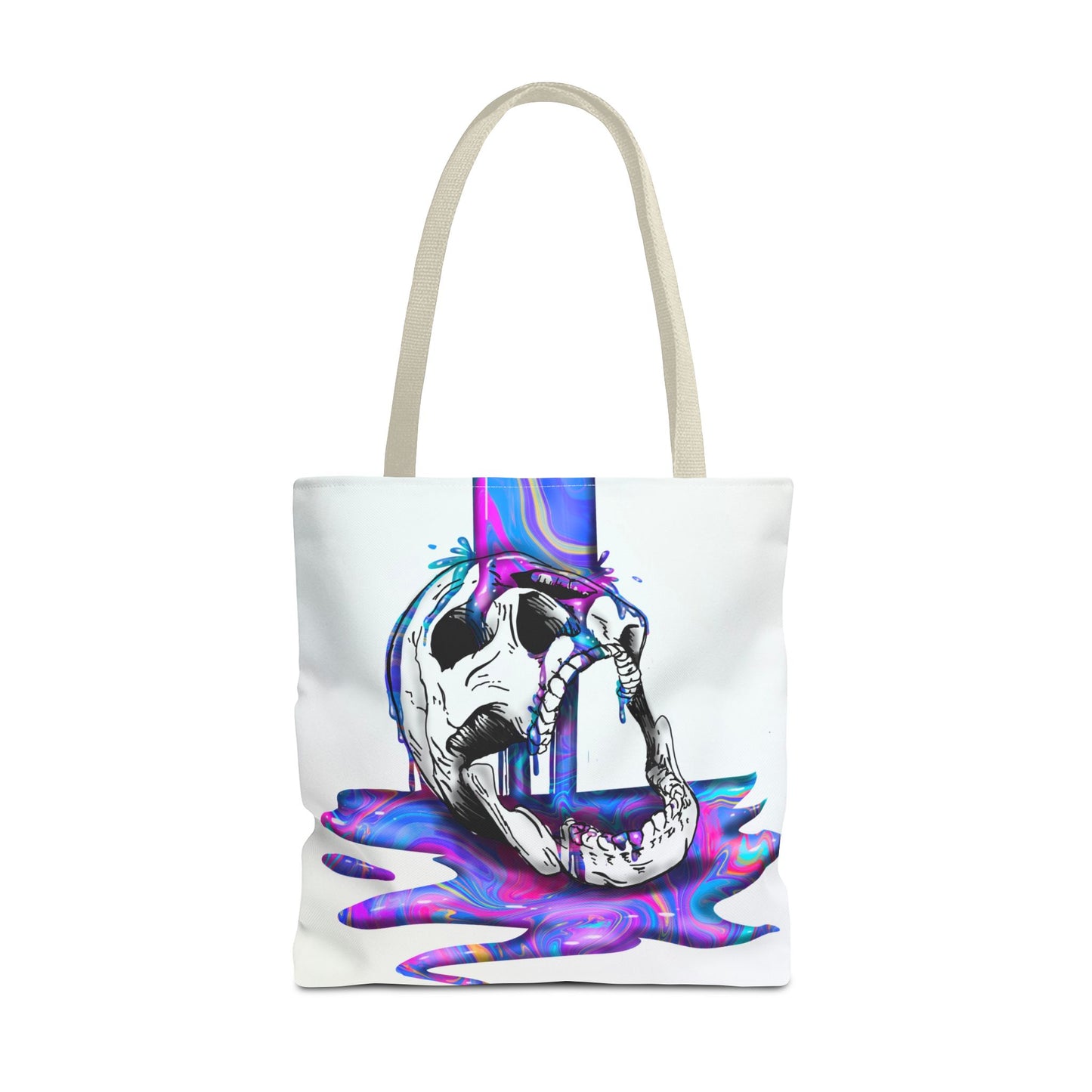 Painted Skull Halloween Tote Bag