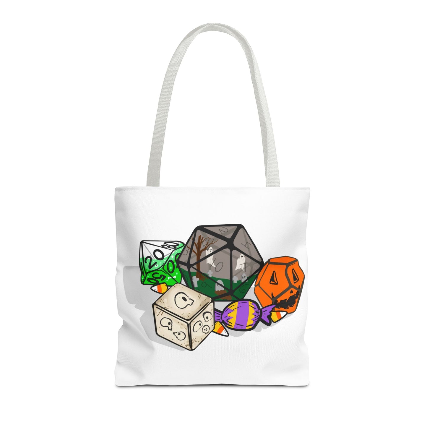 Spooky Dice Halloween Tote Bag