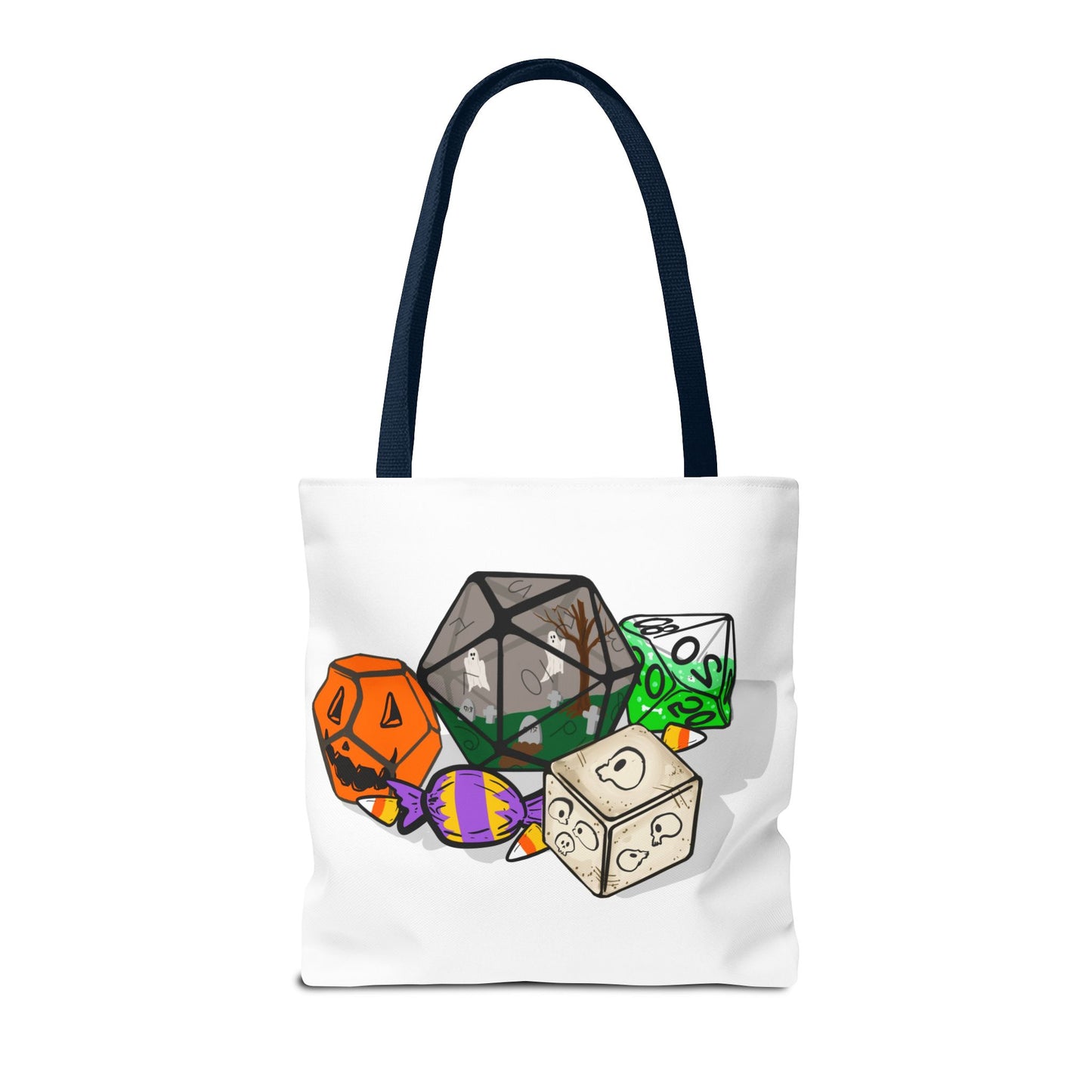 Spooky Dice Halloween Tote Bag