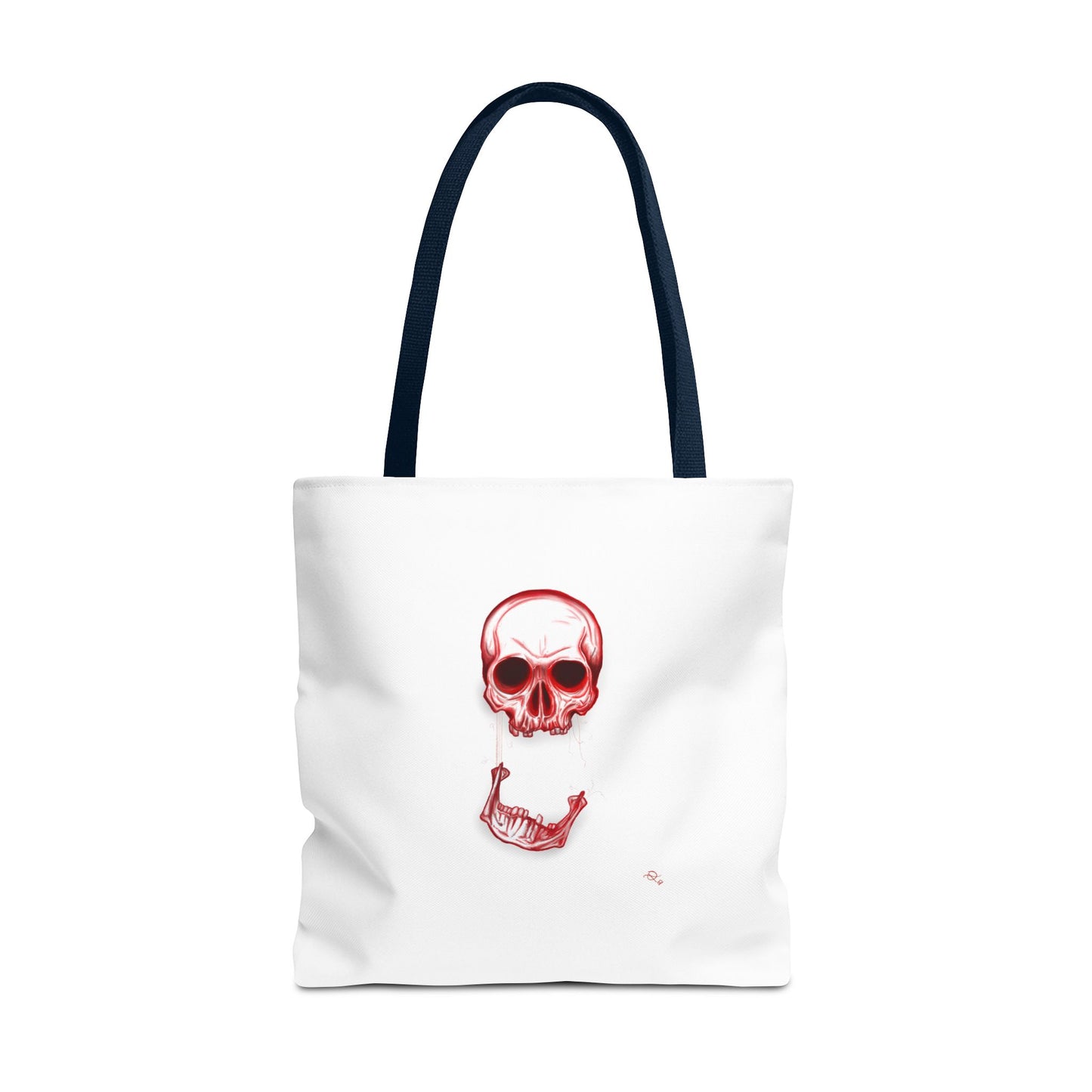 Red Skull Halloween Tote Bag