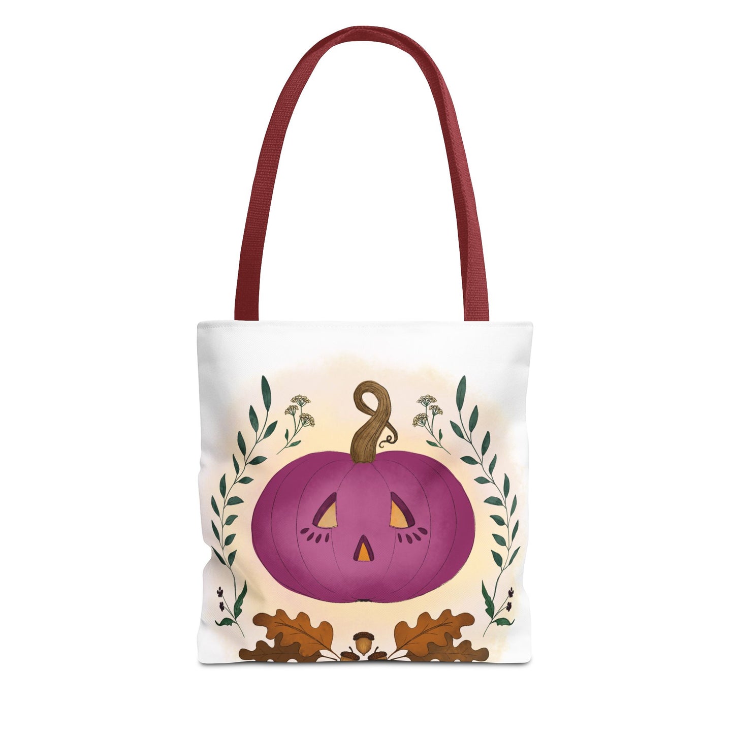 Autumn Pumpkin Vine Halloween Tote Bag