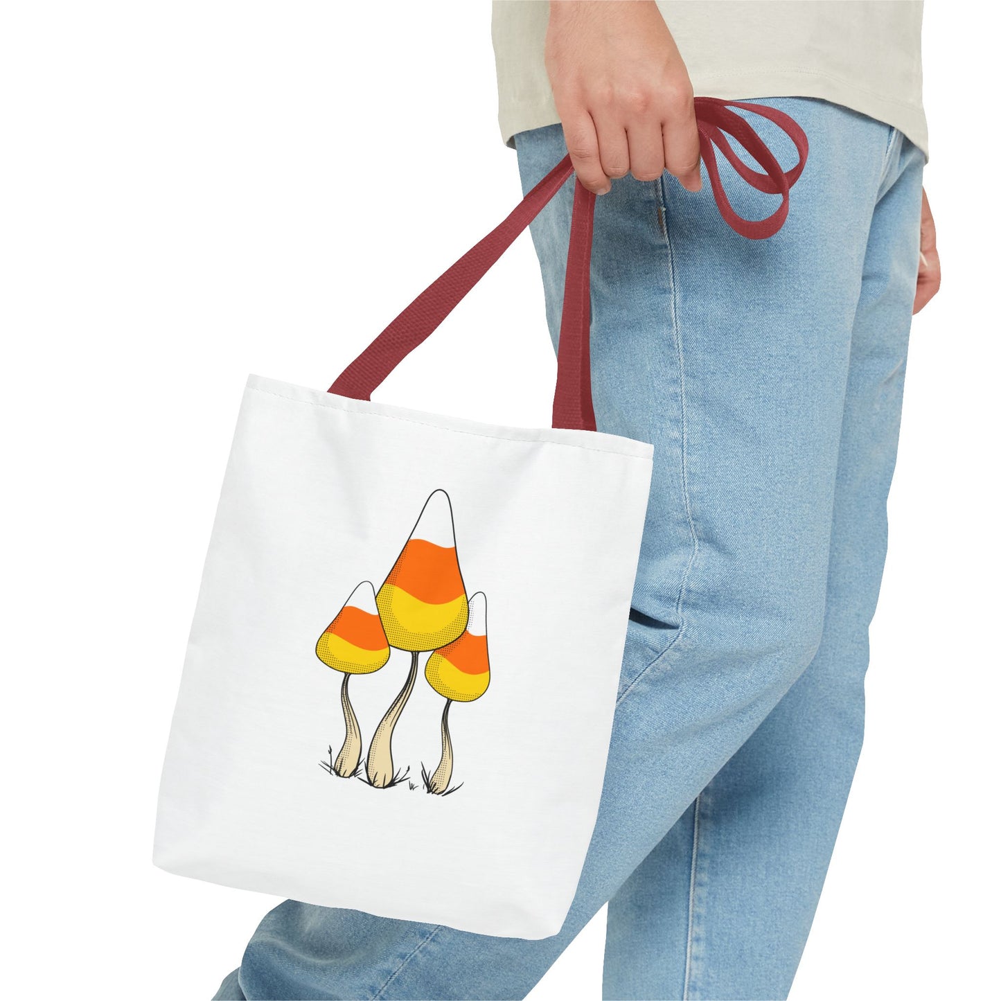 Candy Corn Mushroom Halloween Tote Bag