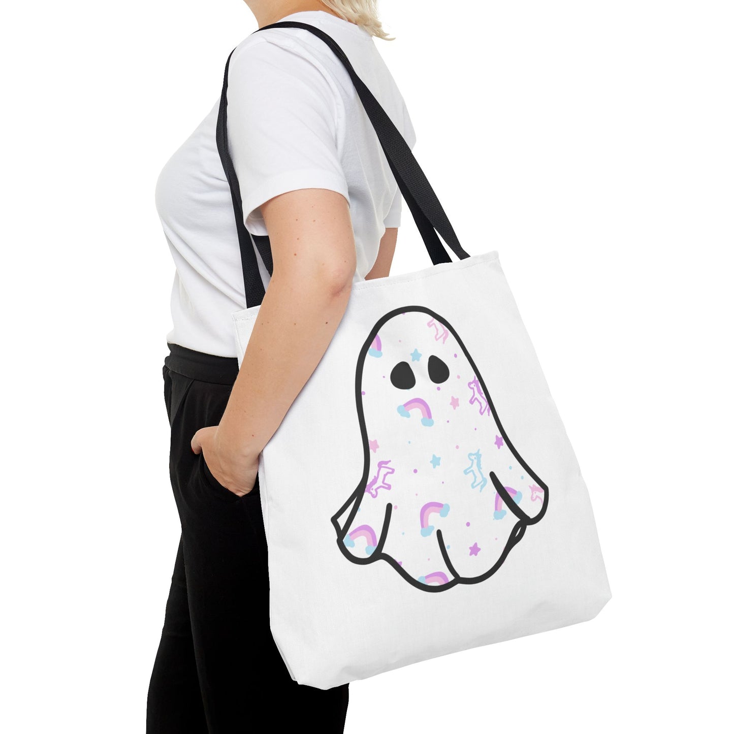 Unicorn Sheet Ghost Halloween Tote Bag