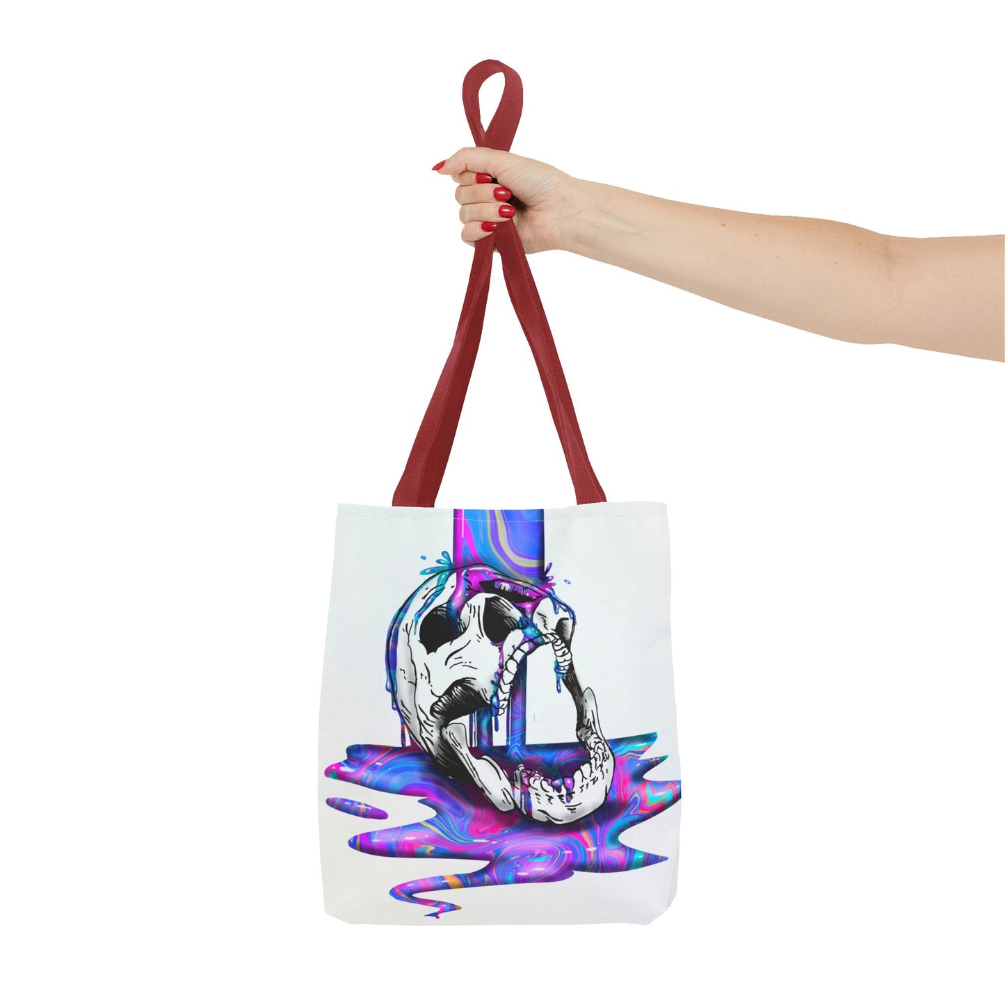 Painted Skull Halloween Tote Bag