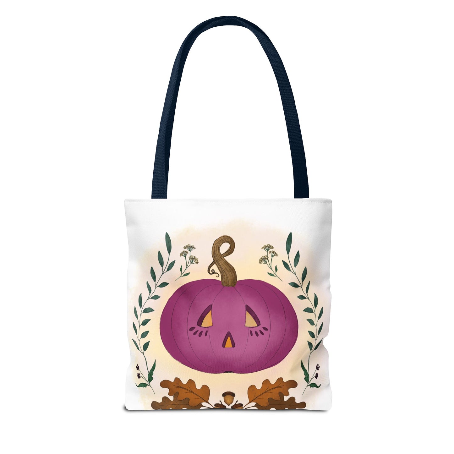 Autumn Pumpkin Vine Halloween Tote Bag