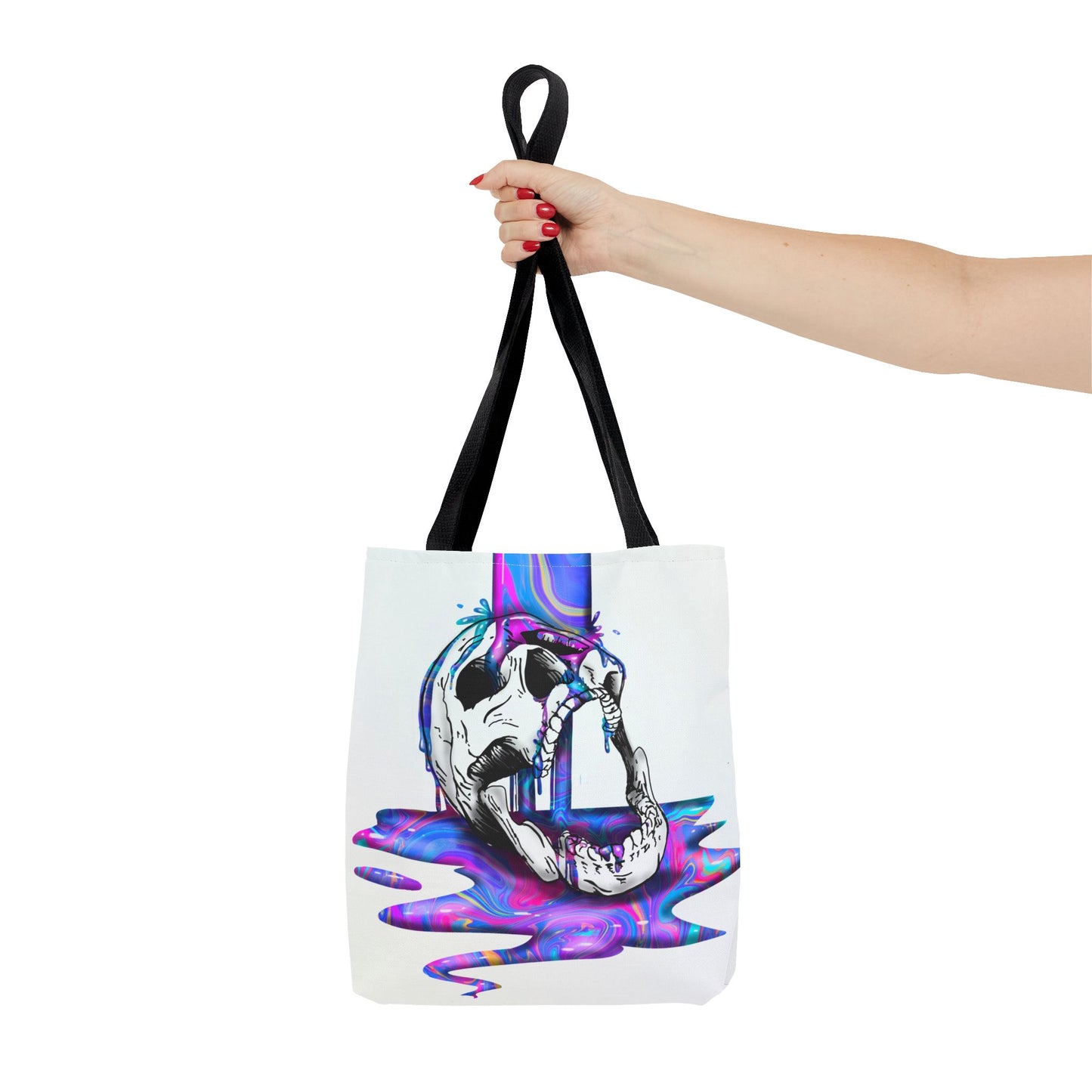 Painted Skull Halloween Tote Bag