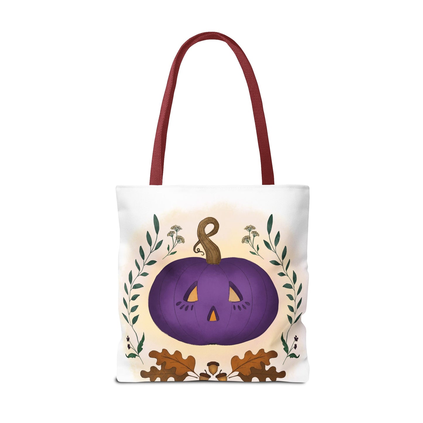 Autumn Pumpkin Vine Halloween Tote Bag