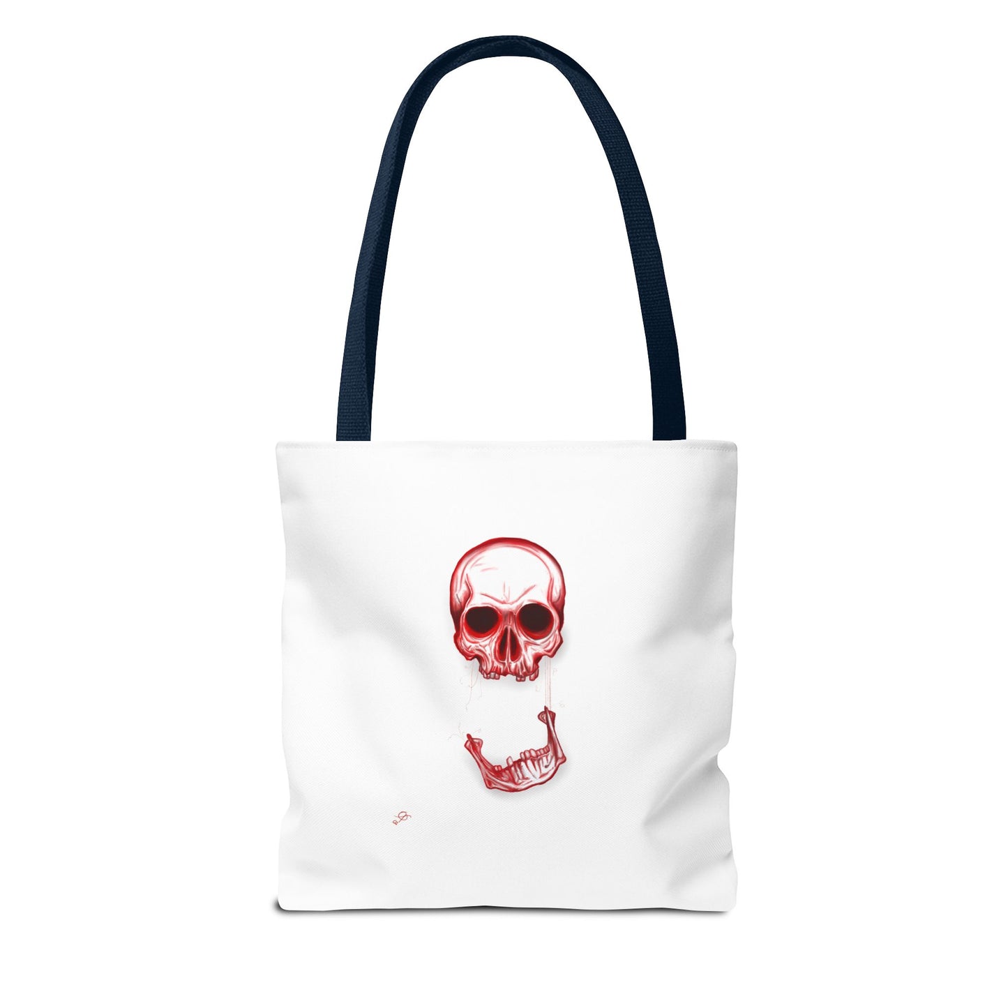 Red Skull Halloween Tote Bag