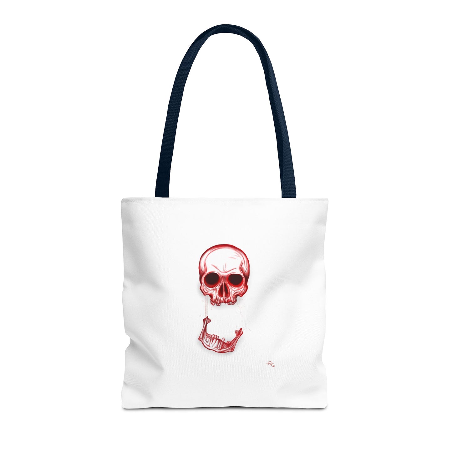 Red Skull Halloween Tote Bag